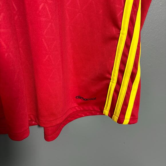 Adidas Spain 2016 National Team Red & Yellow Jersey - Size Large - Climacool - Picture 7 of 9